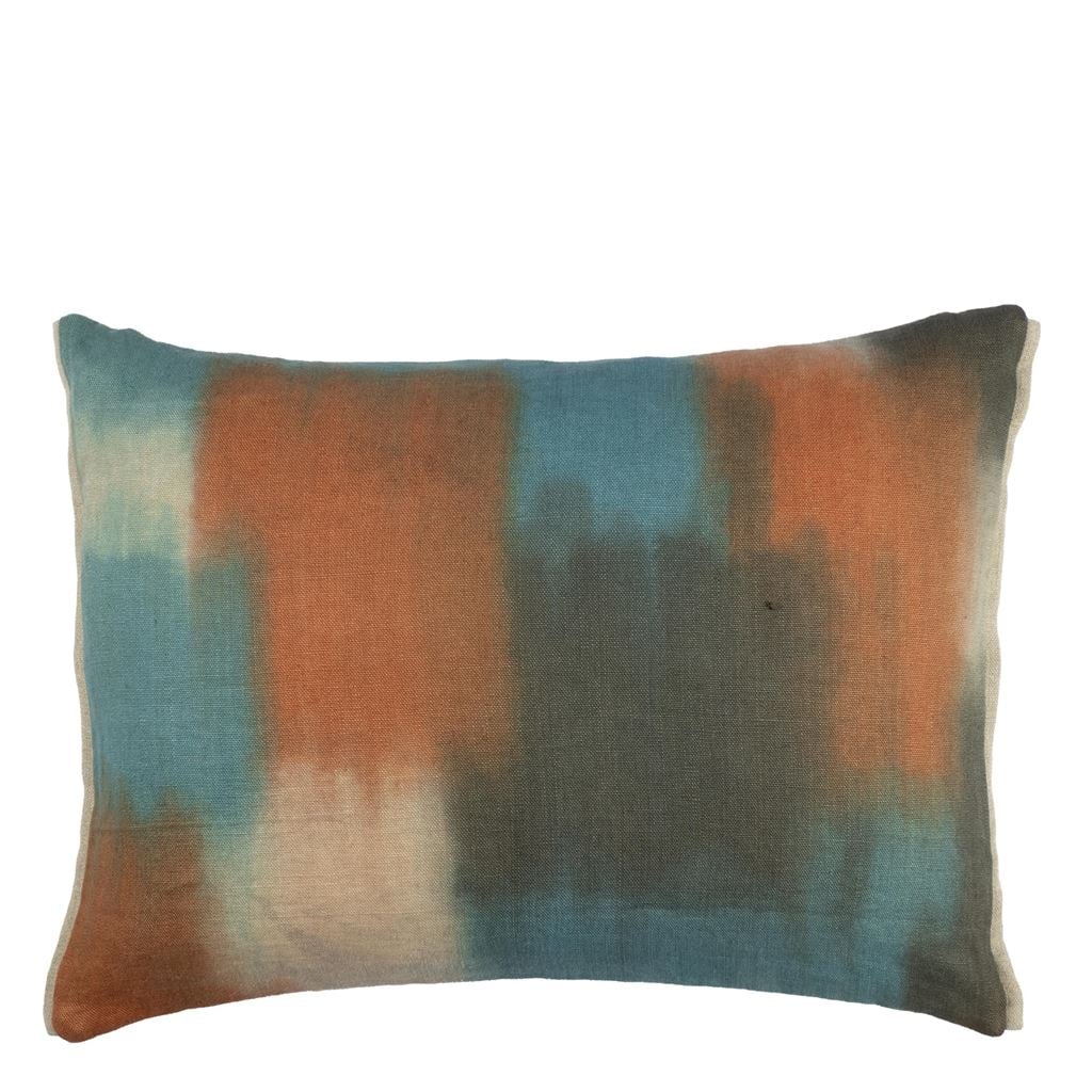 Carres ombres Terracotta Cushion
