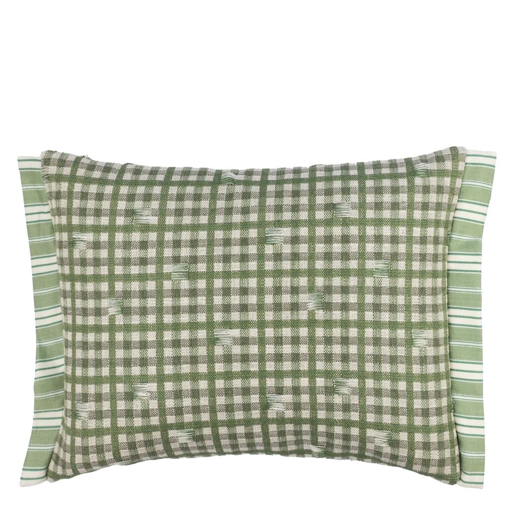 Toile Vichy Emerald Cushion
