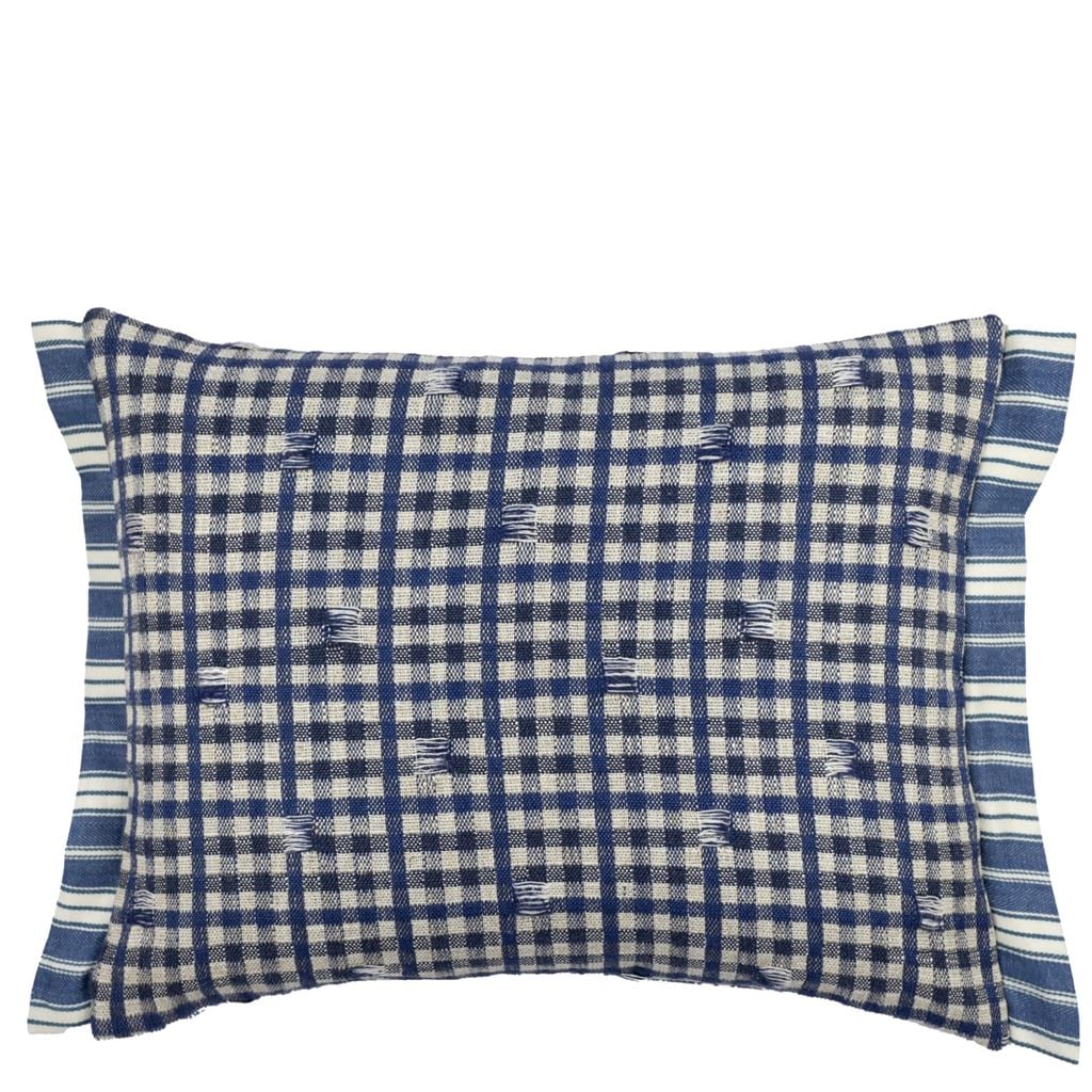 Toile Vichy Indigo Cushion