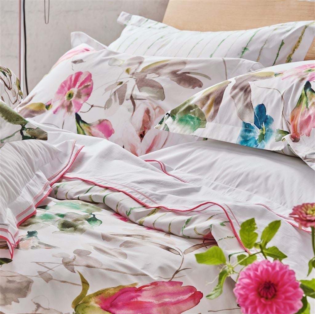 Japanese Magnolia Fuchsia Bed Linen Set