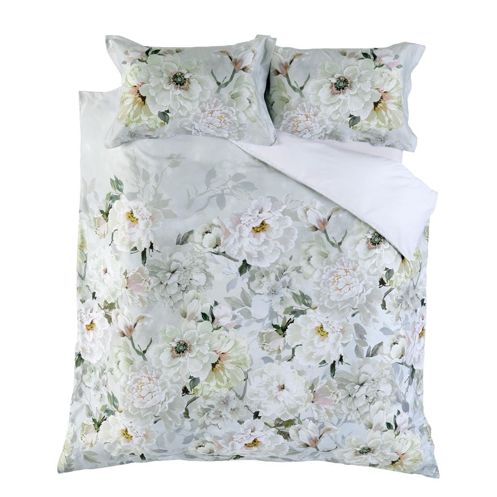Fleur Blanche Platinum Single Duvet Cover Set