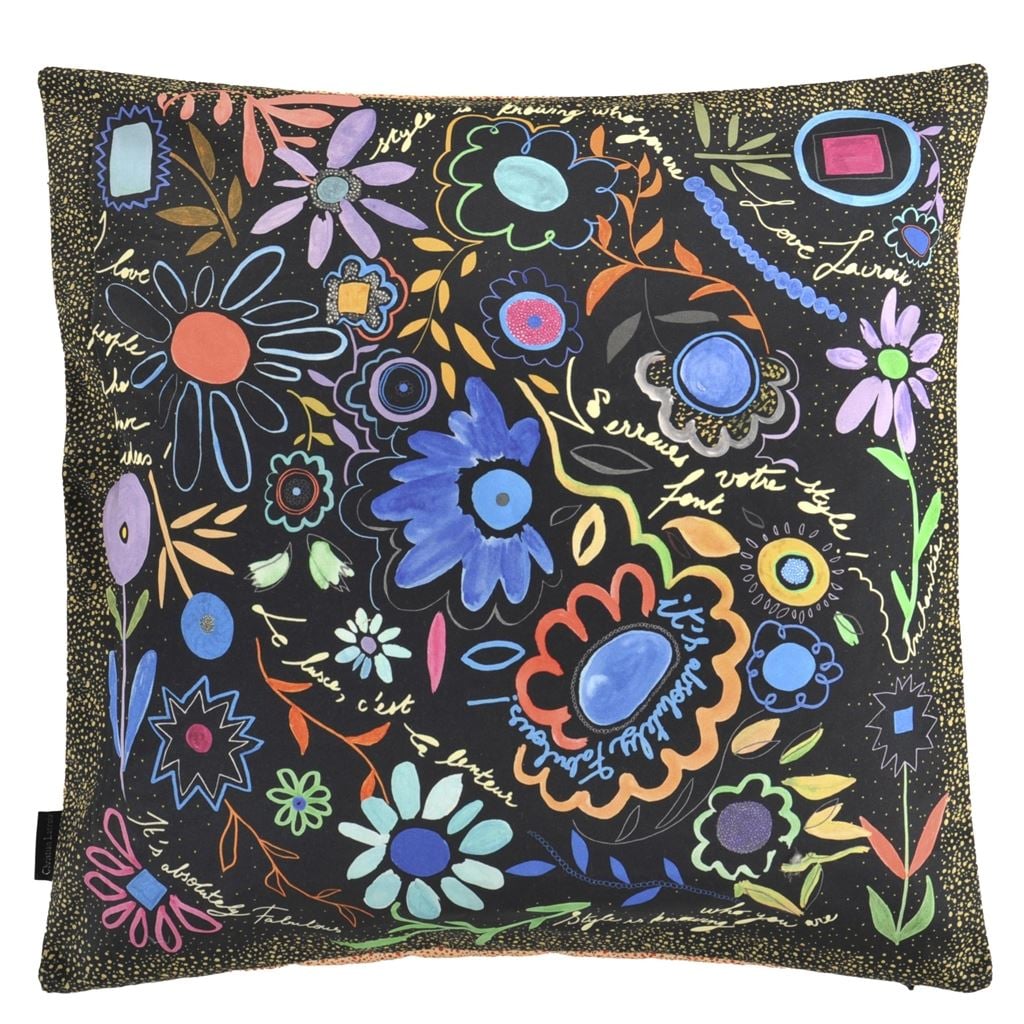 Dites Le Avec Des Fleurs Azur Cushion