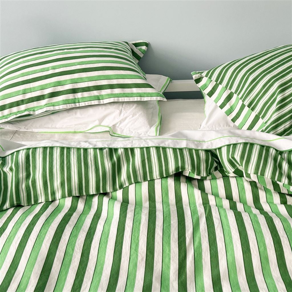 Burlington Stripe Emerald Bed Linen