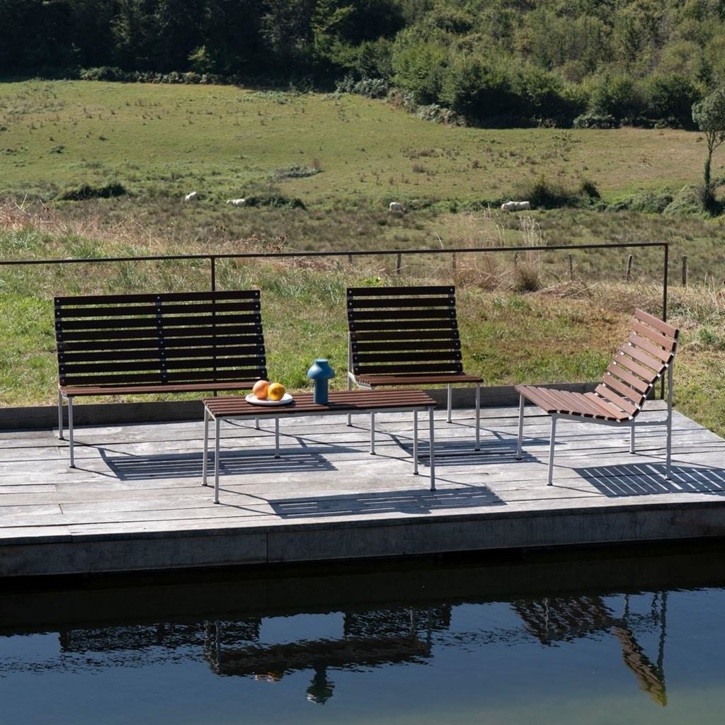 HAY Traverse Lounge Bench Heat Treated Oiled Ash