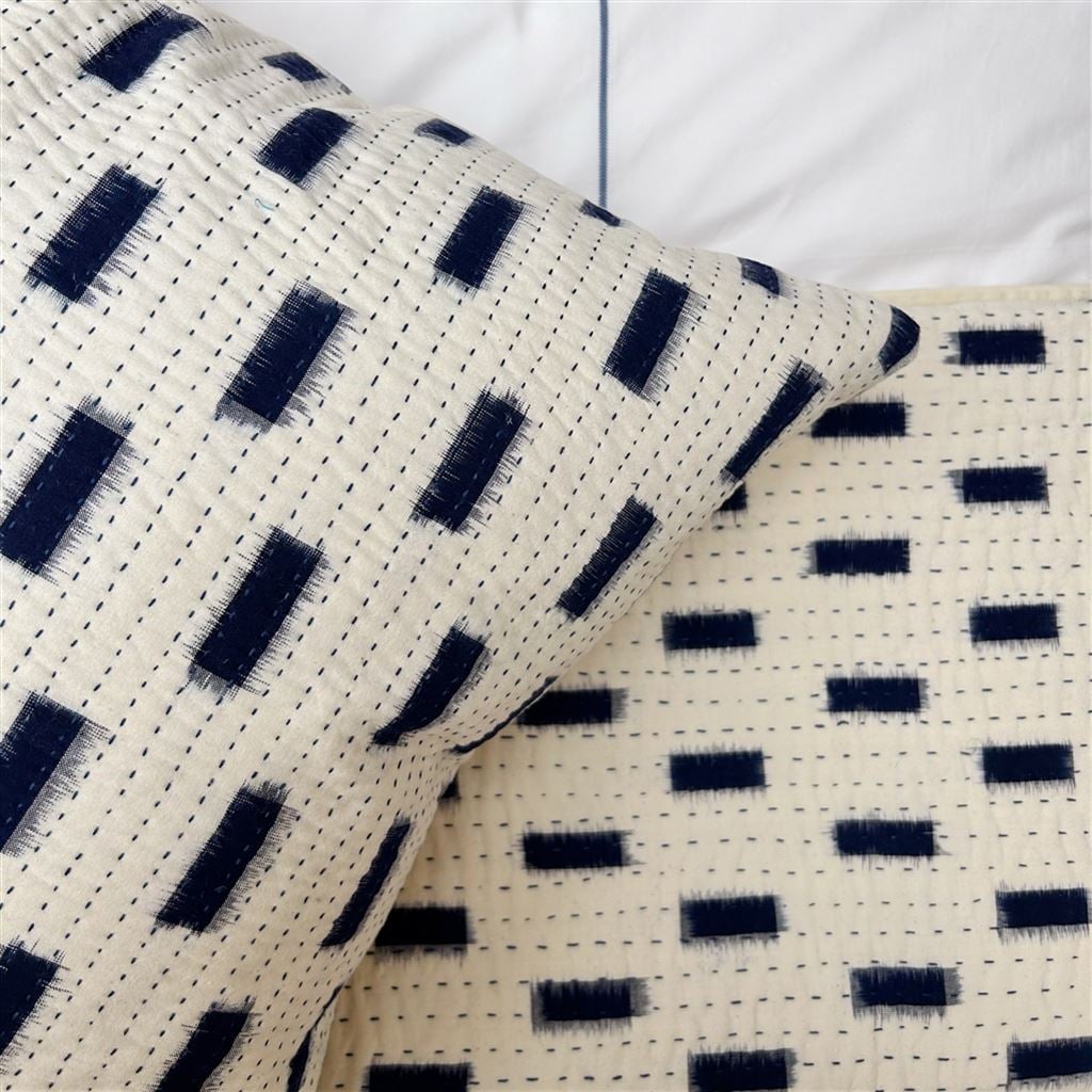 Indigo Ikat Quilt