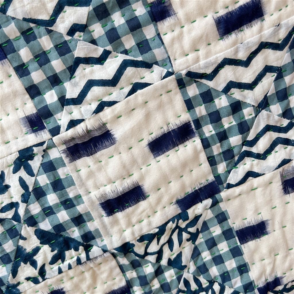 Indigo Patchwork Quilt