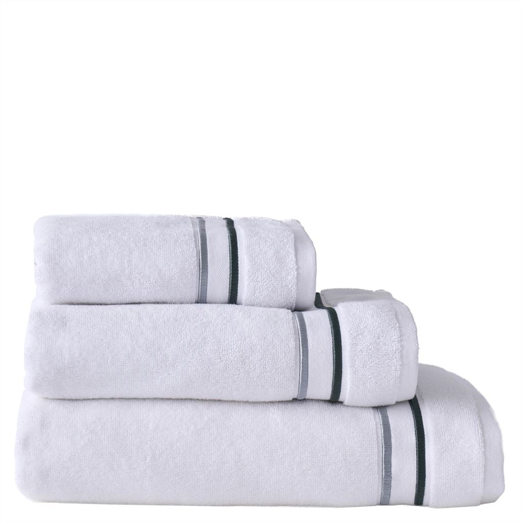 astor silver & slate hand towel