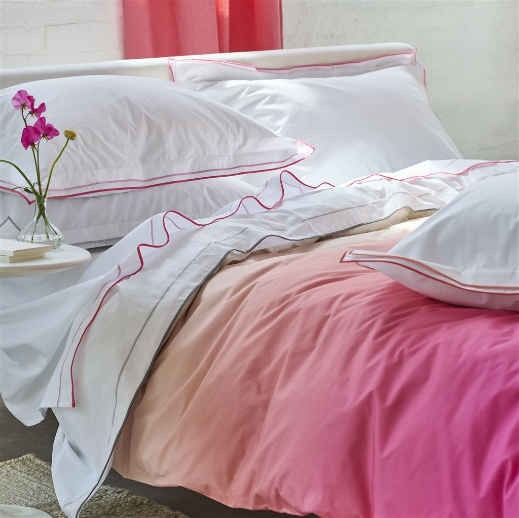Savoie Fuchsia Pink Cotton Bed Linen Set