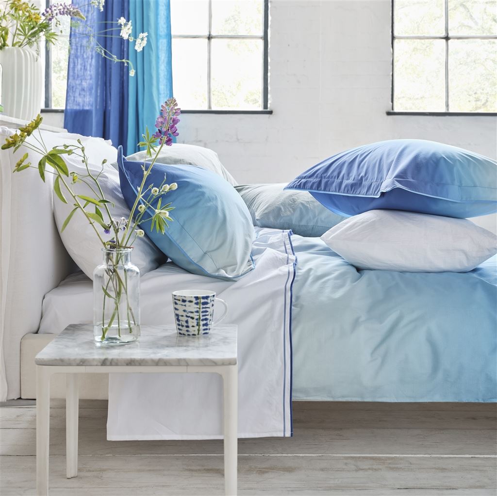 Savoie Cobalt Cotton Bed Linen Set