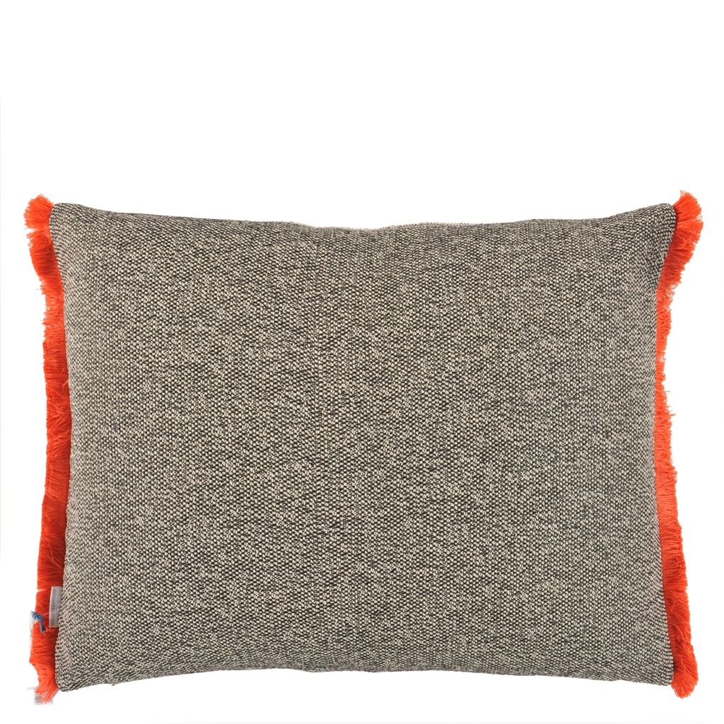 Grayton Graphite Outdoor Cushion - Reverse