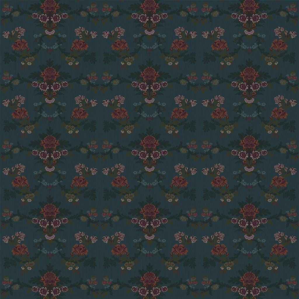 moorland lampas - blue
