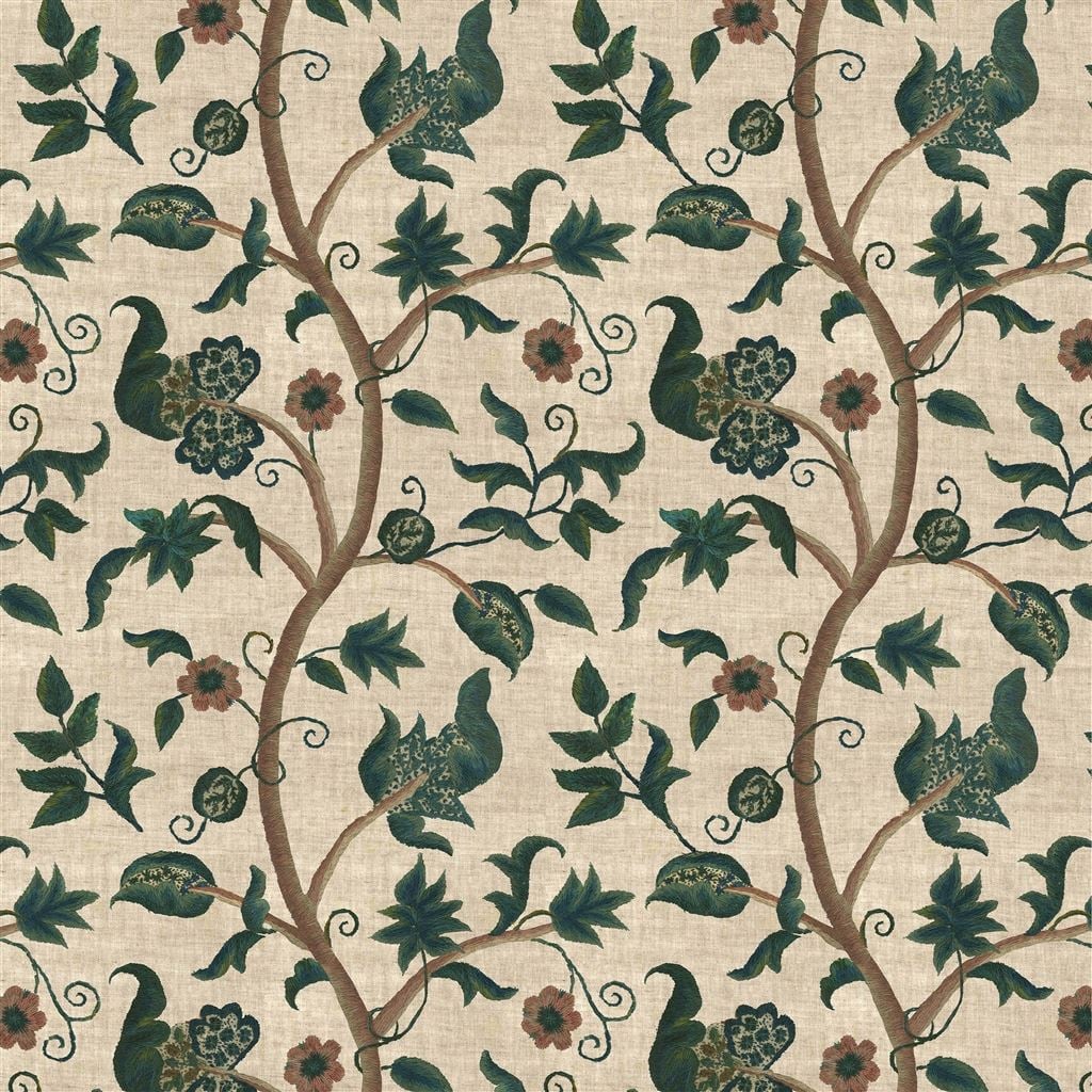 kedleston embroidery - lichen