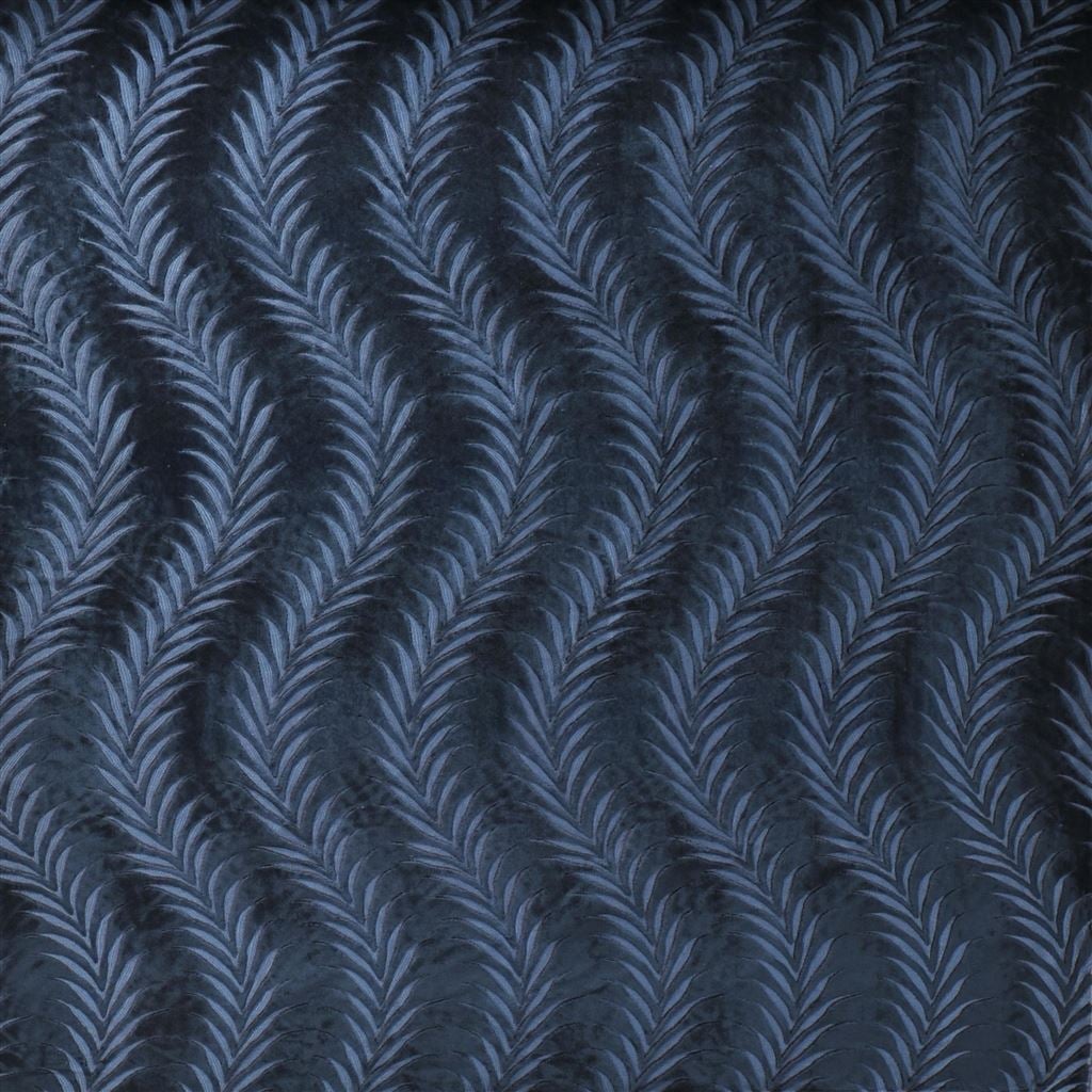 tallmadge cut velvet - dark blue