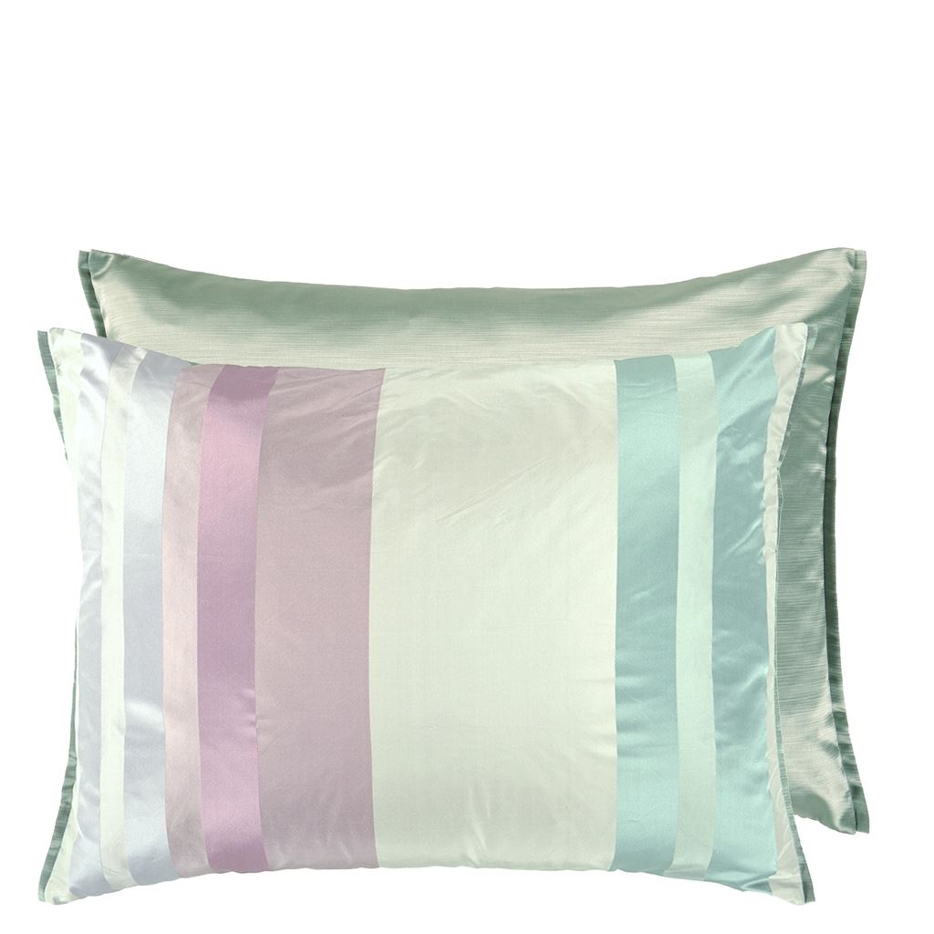 dauphine stripe crocus cushion