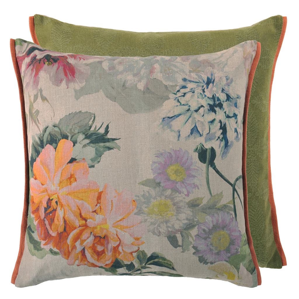 delft flower tuberose cushion