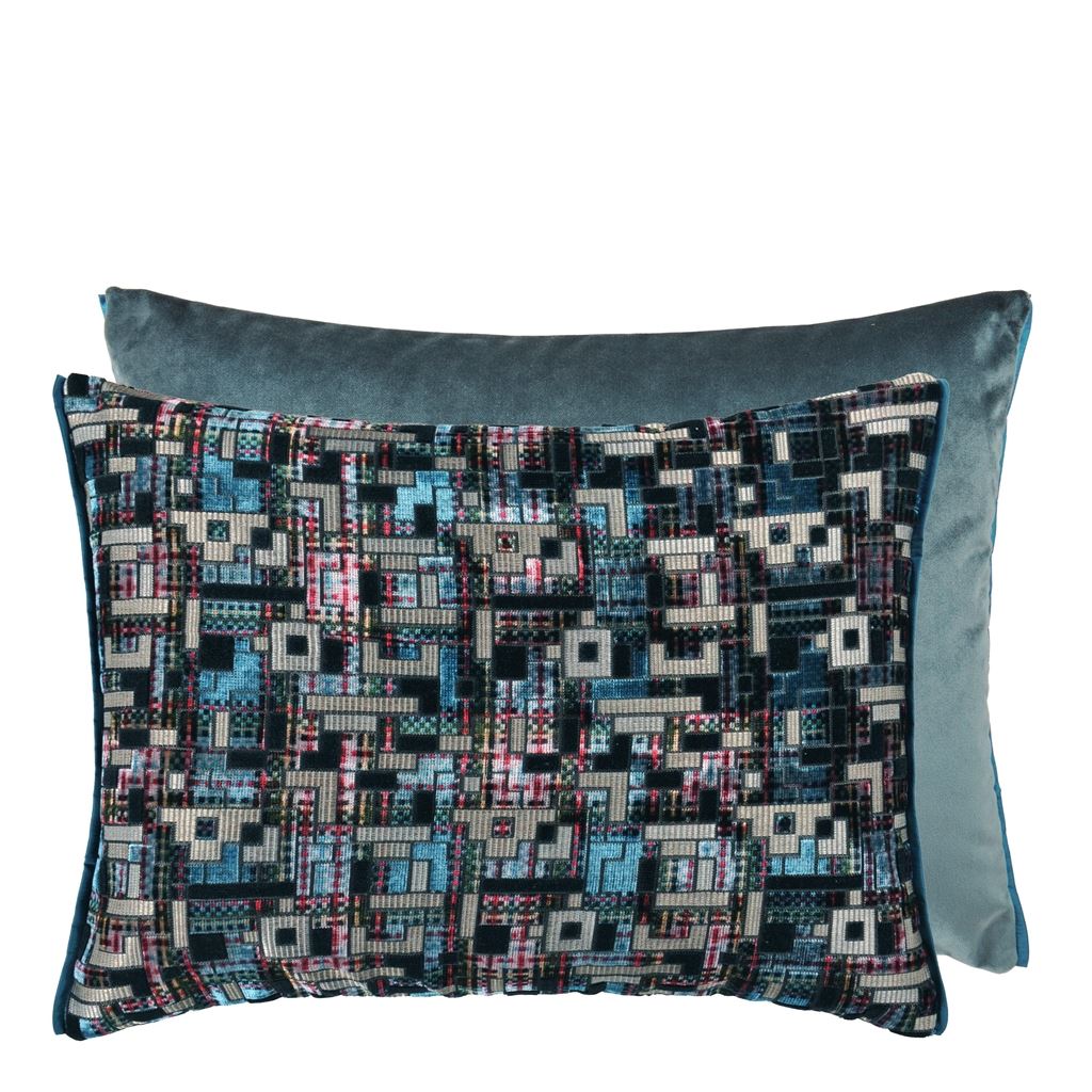 marquina delft cushion