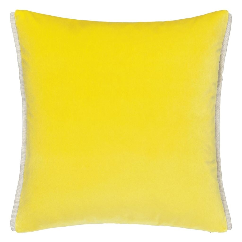 Varese Ochre & Alchemilla Cushion - Reverse