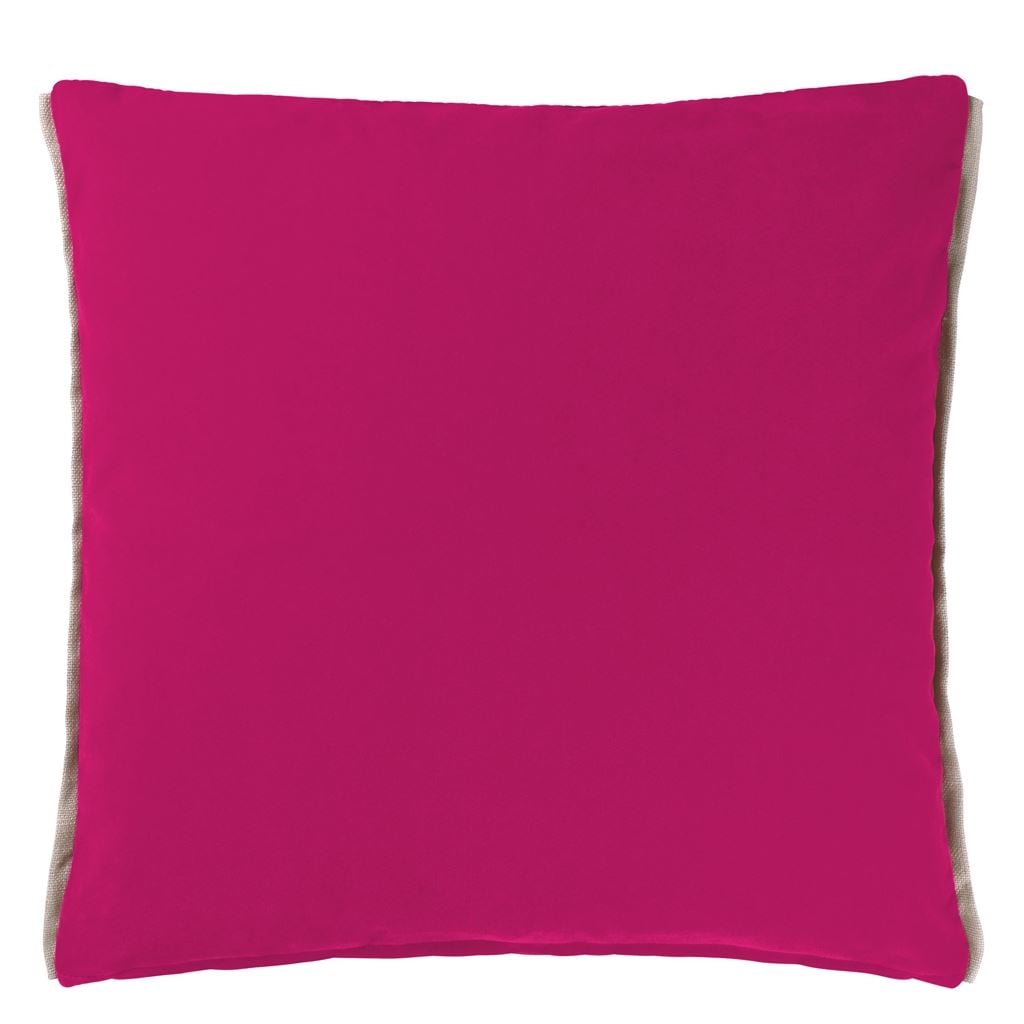Varese Zinnia & Fuchsia Cushion - Reverse