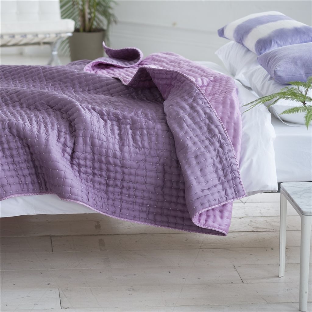 Chenevard Damson & Magenta Quilts & Pillowcases