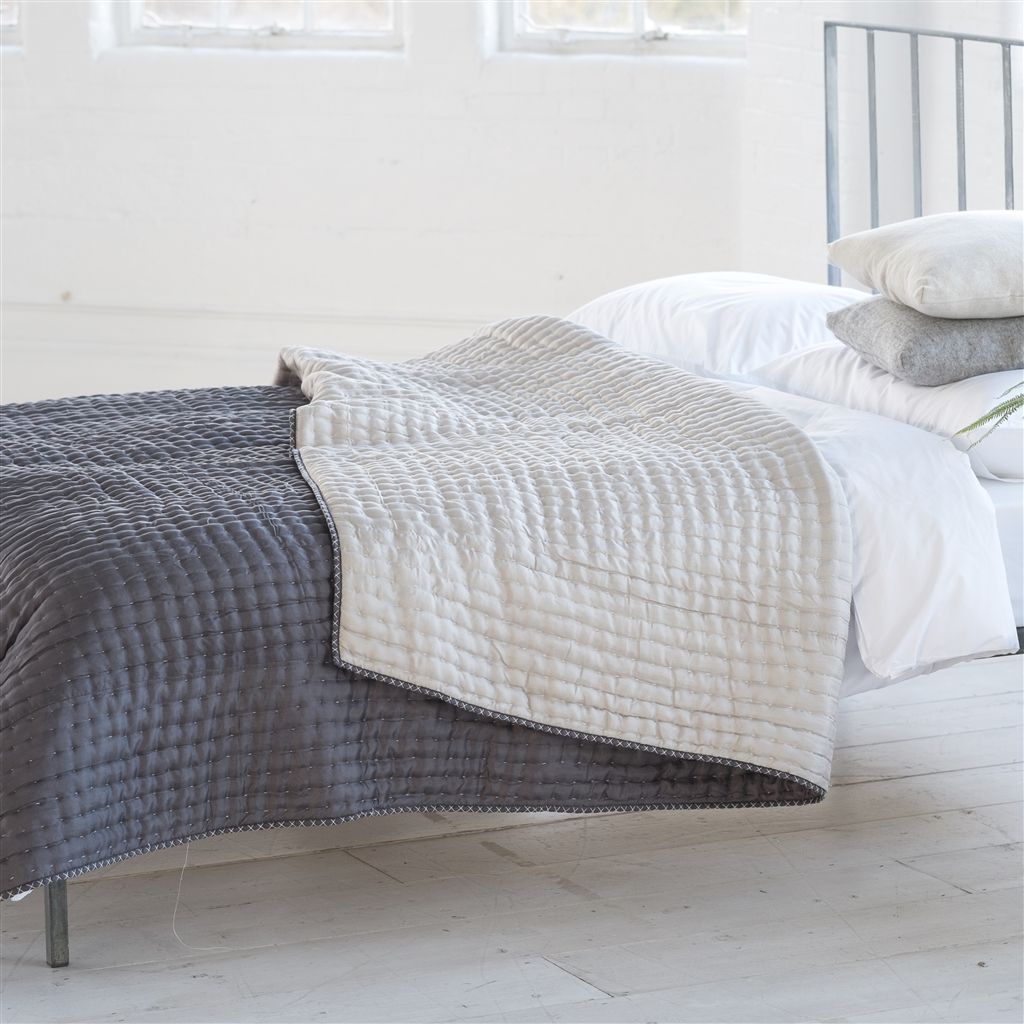 Chenevard Silver & Slate Quilts & Shams