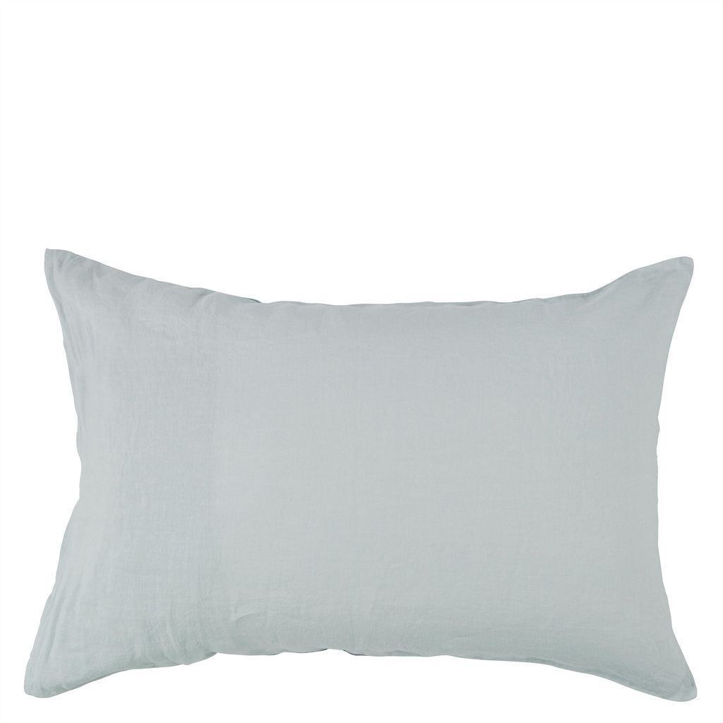 Biella Dusk & Duck Egg Standard Pillowcase - Reverse