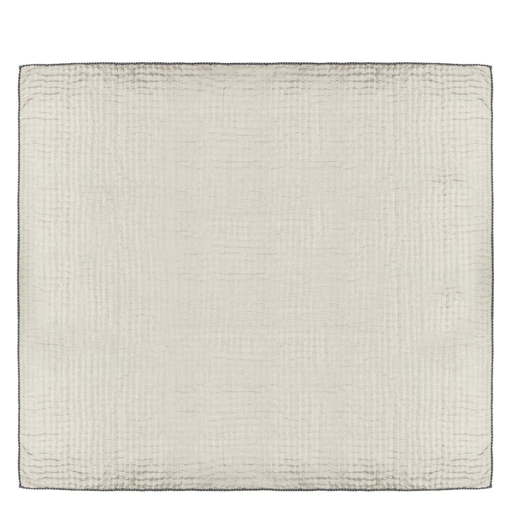 Chenevard Silver & Slate Large Quilt - Reverse
