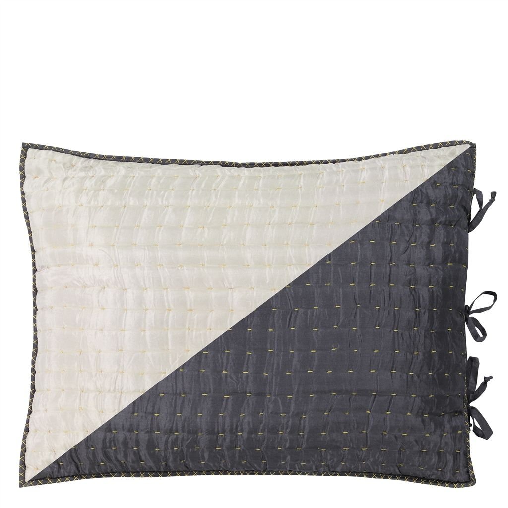 Chenevard Silver & Slate Standard Pillowcase
