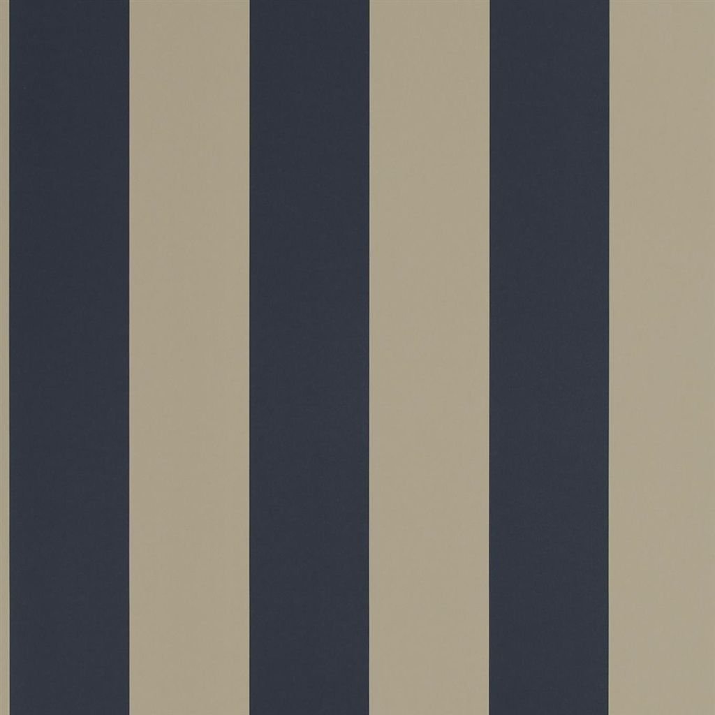 Spalding Stripe - Navy / Sand Large Sample