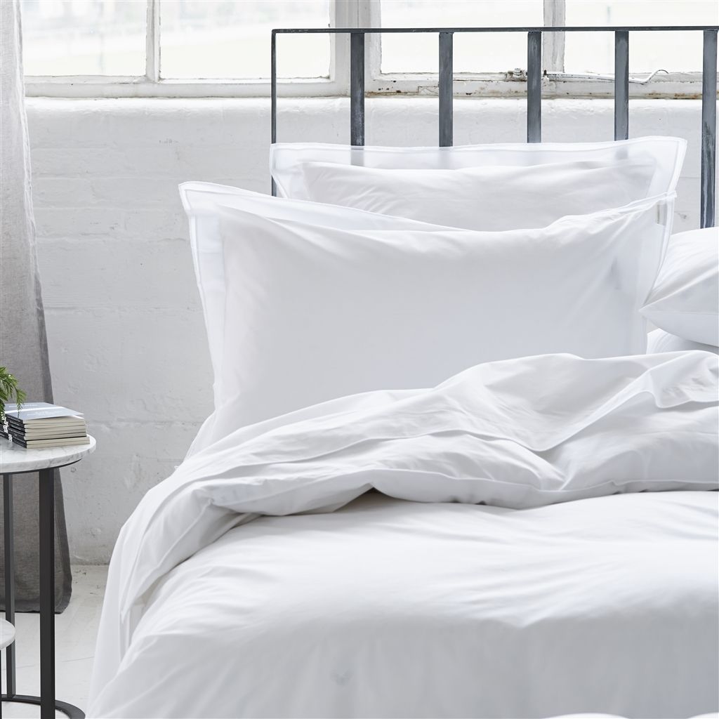 Astor White Cotton Bed Linen