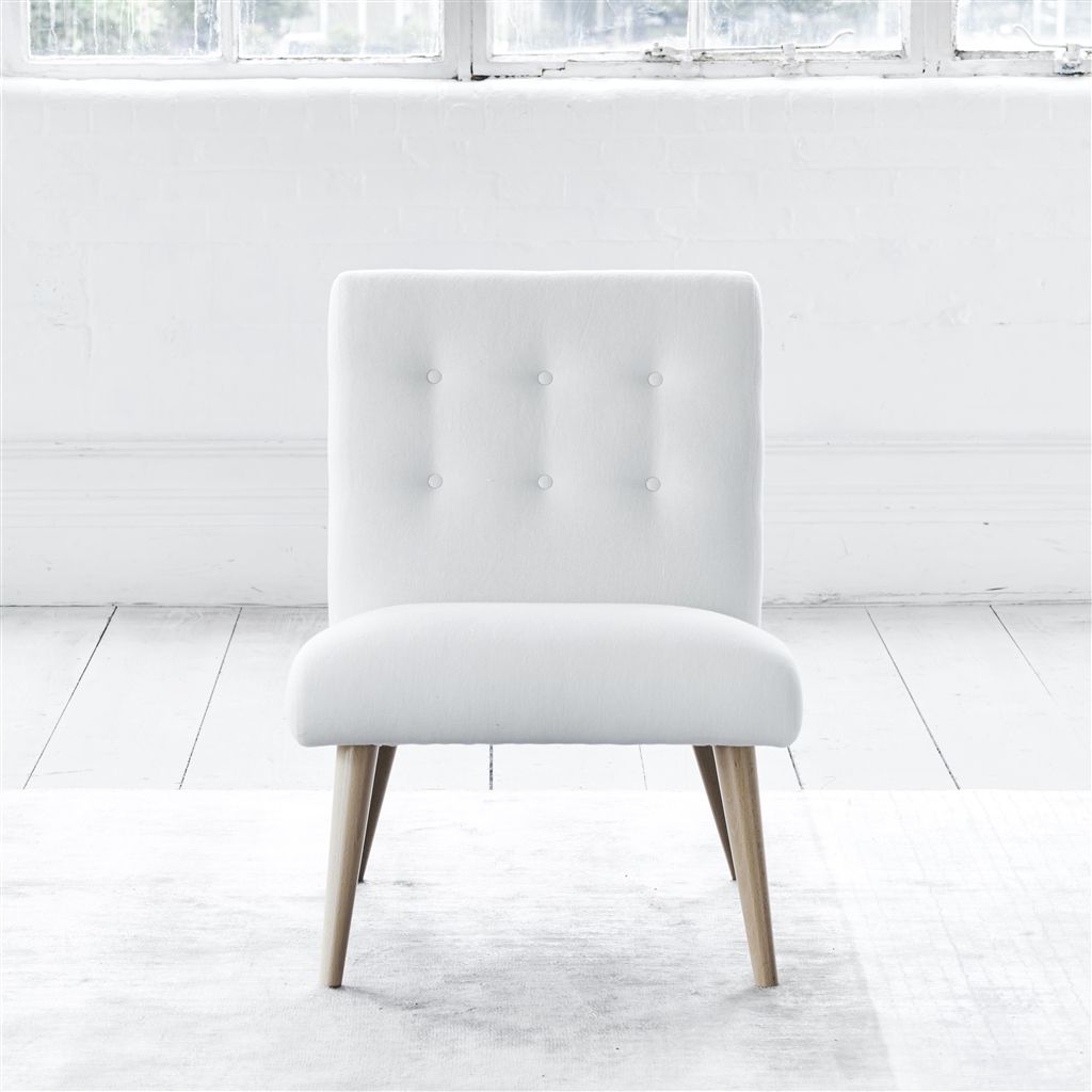 Eva - Chair - Beech Leg - Brera Lino Alabaster