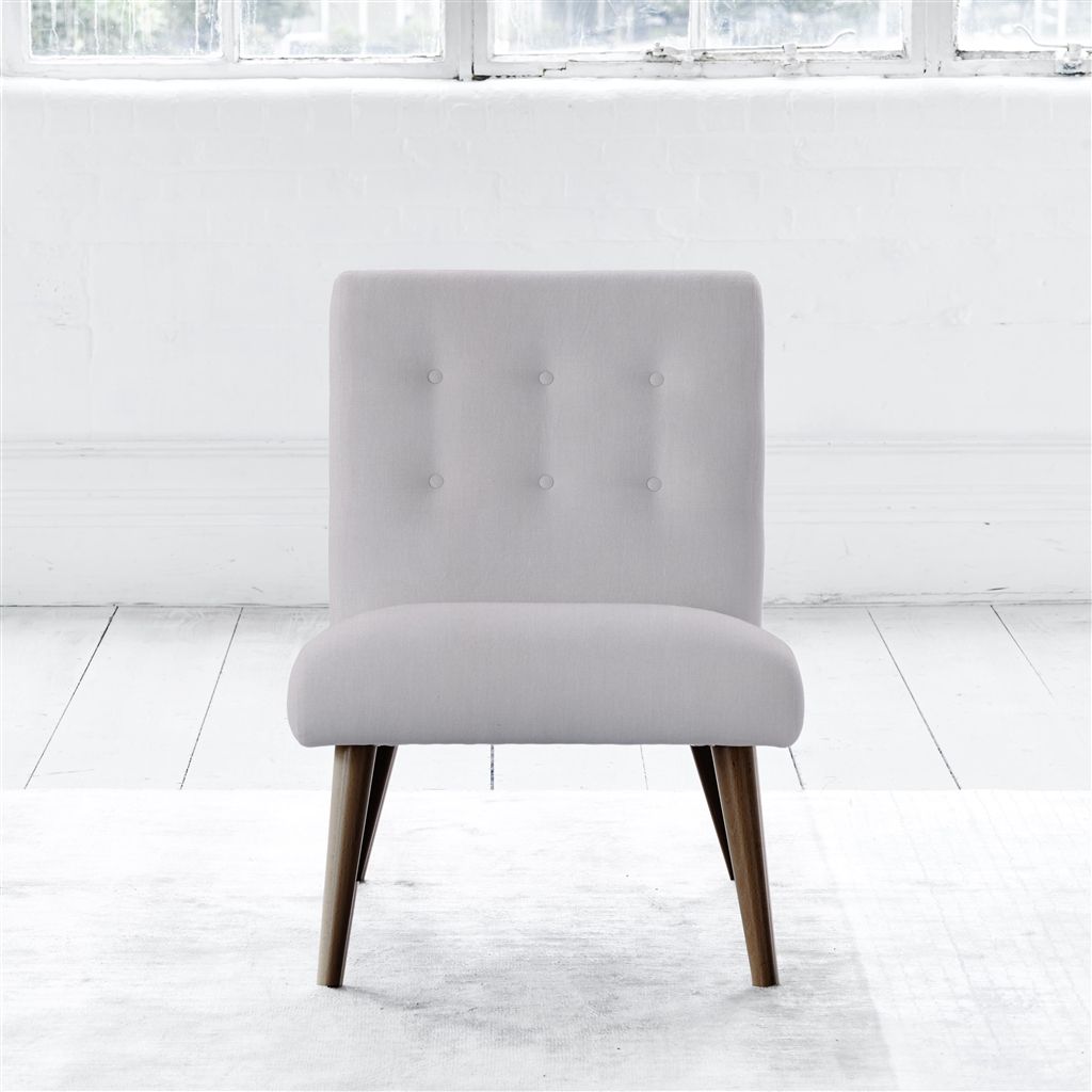 Eva Chair - Walnut Leg - Brera Lino Platinum