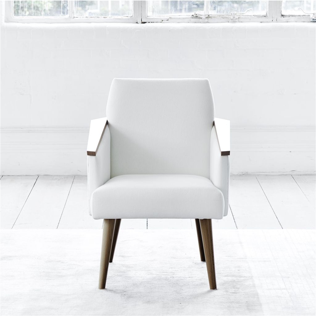 Ray - Chair - Walnut Leg - Brera Lino Alabaster