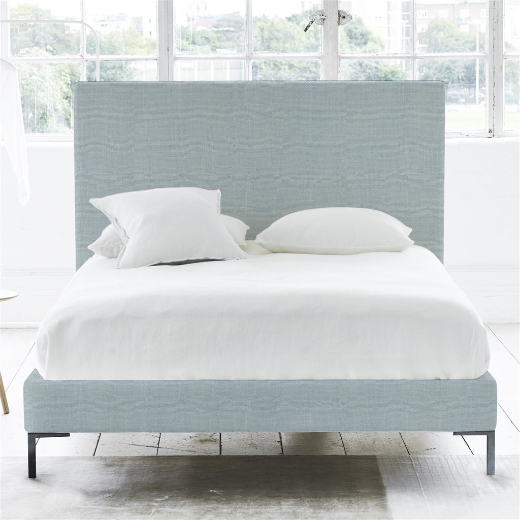 Square Bed - Superking - Metal Leg - Brera Lino Lapis