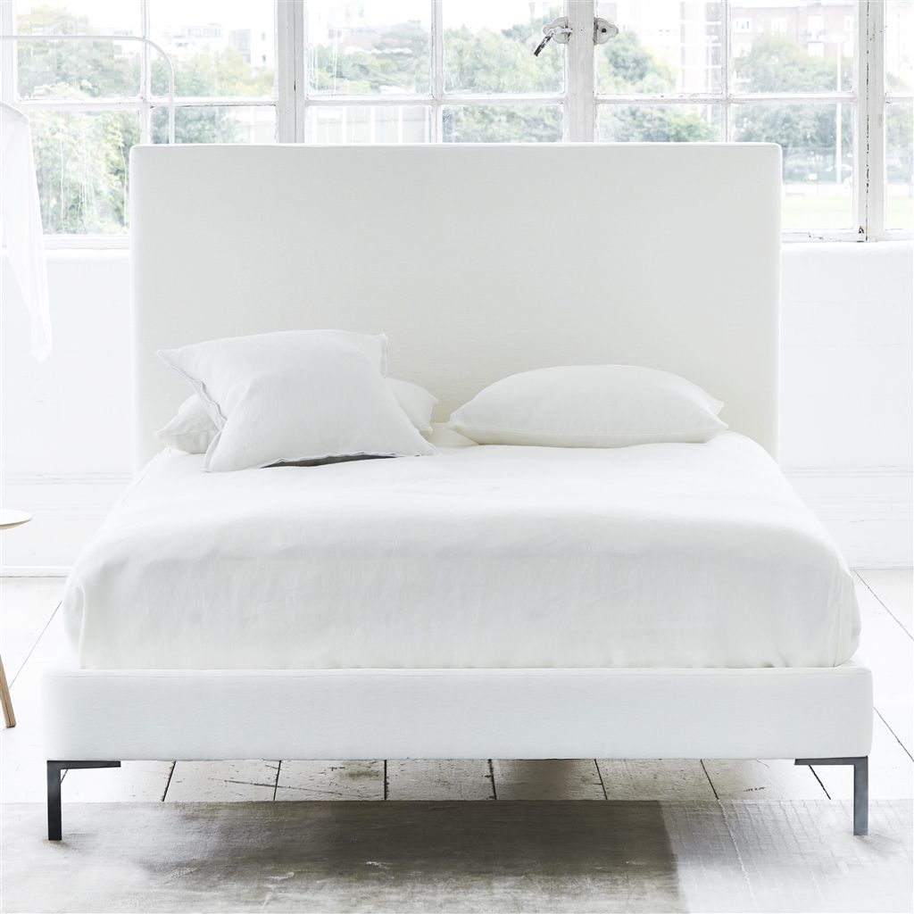 Square Bed - Superking - Metal Leg - Cassia Chalk