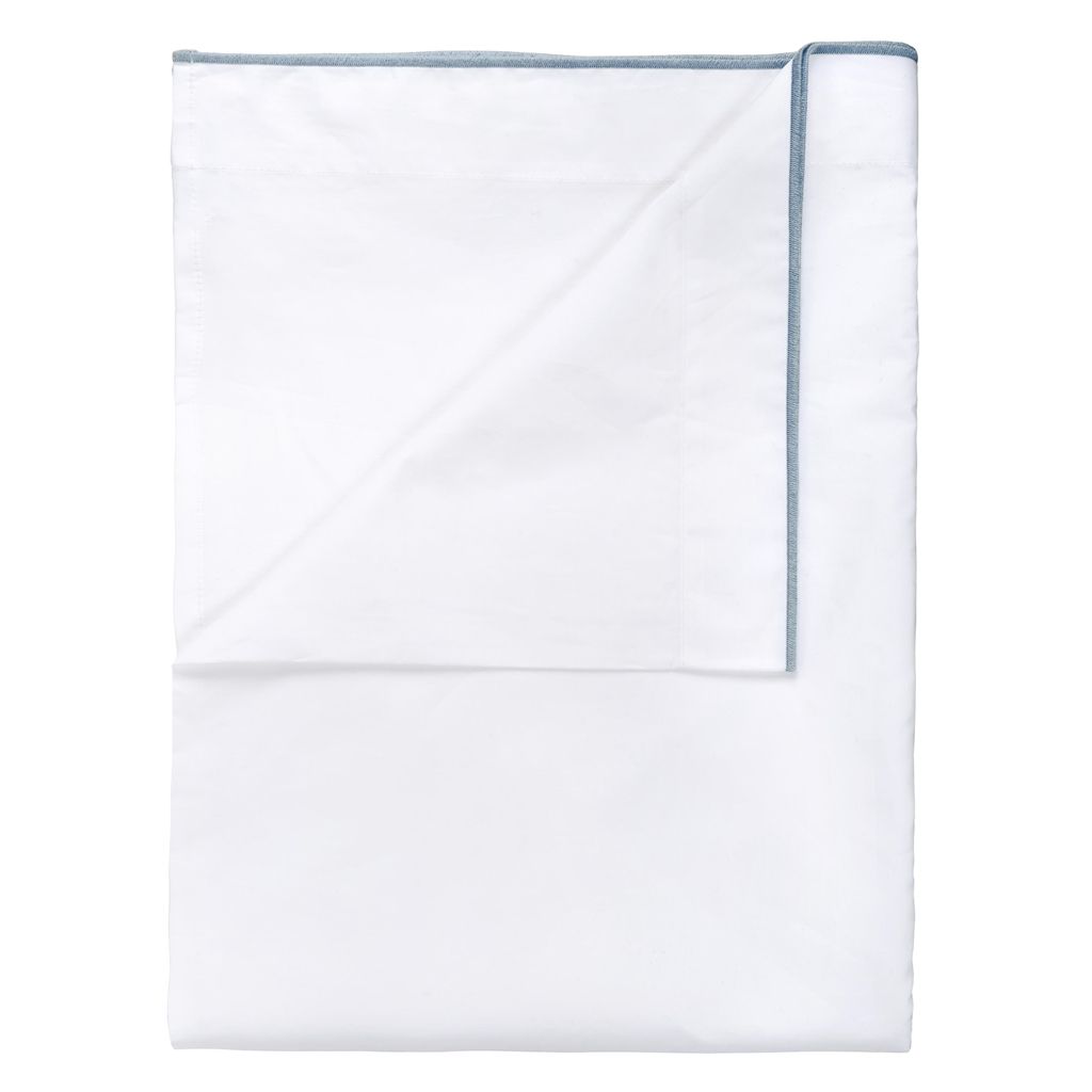 Astor Indigo Queen Flat Sheet