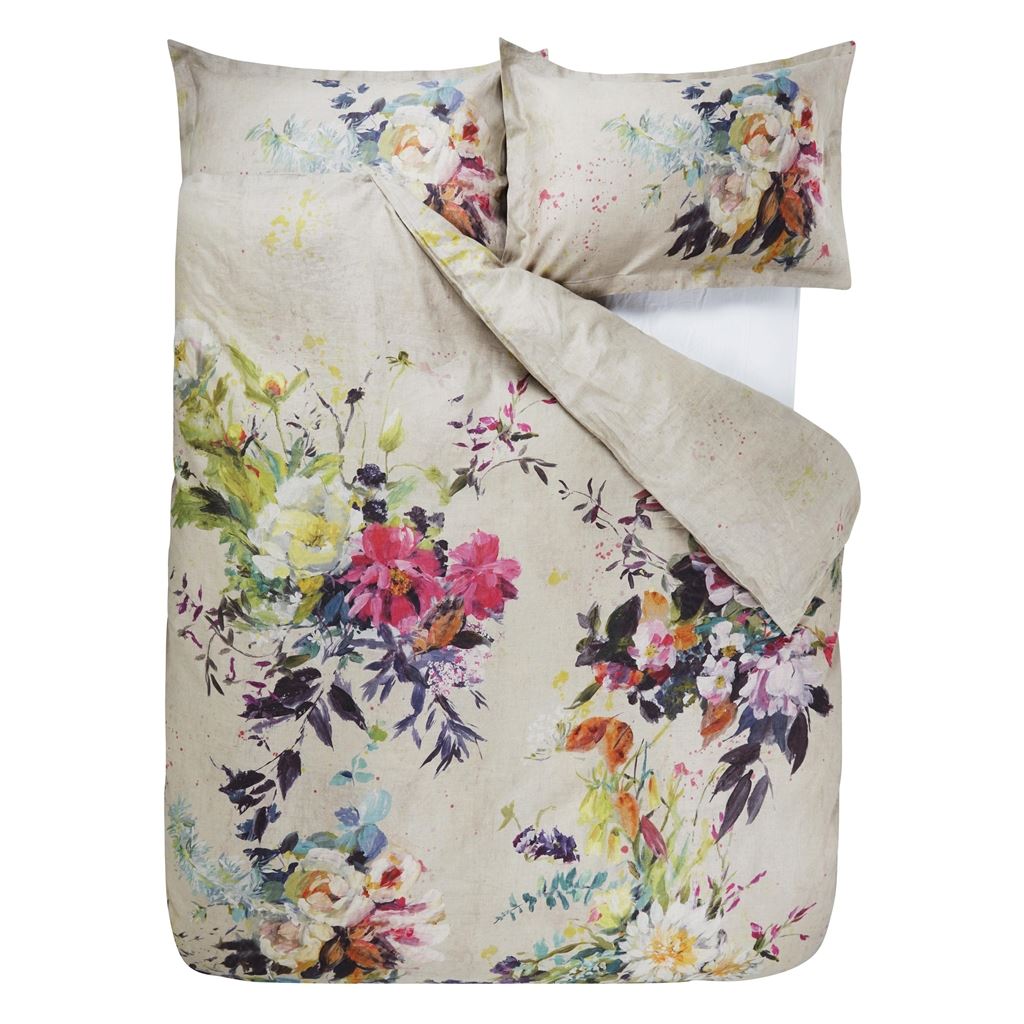 Aubriet Fuchsia Bedding | Designers Guild