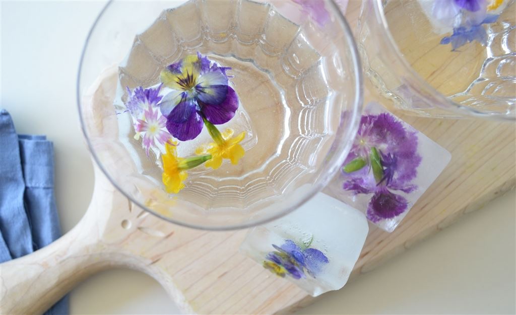 Floral ice cubes                                                      