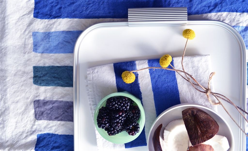 Coconut & blackberry ice lollies                                      