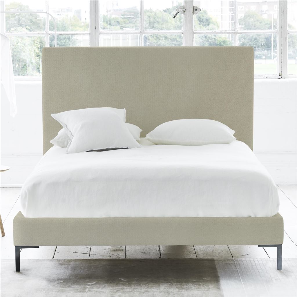 Square Bed - Superking - Metal Leg - Cassia Dove