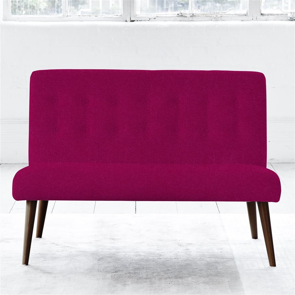 Eva 2 Seater - Walnut Leg - Cassia Fuchsia