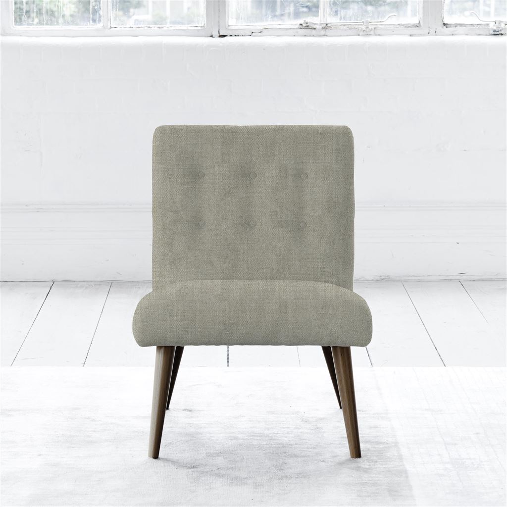 Eva Chair - Walnut Leg - Brera Lino Pebble