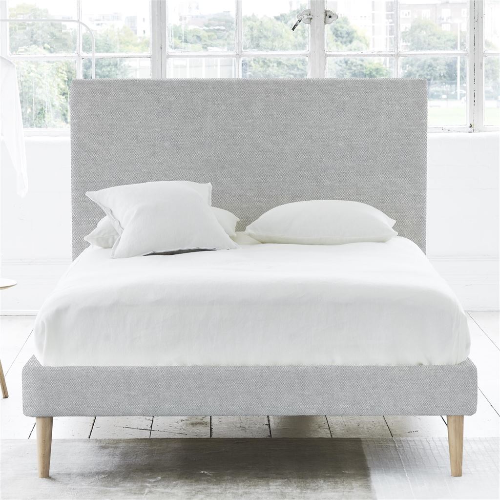 Square Bed - Superking - Beech Leg - Brera Lino Graphite