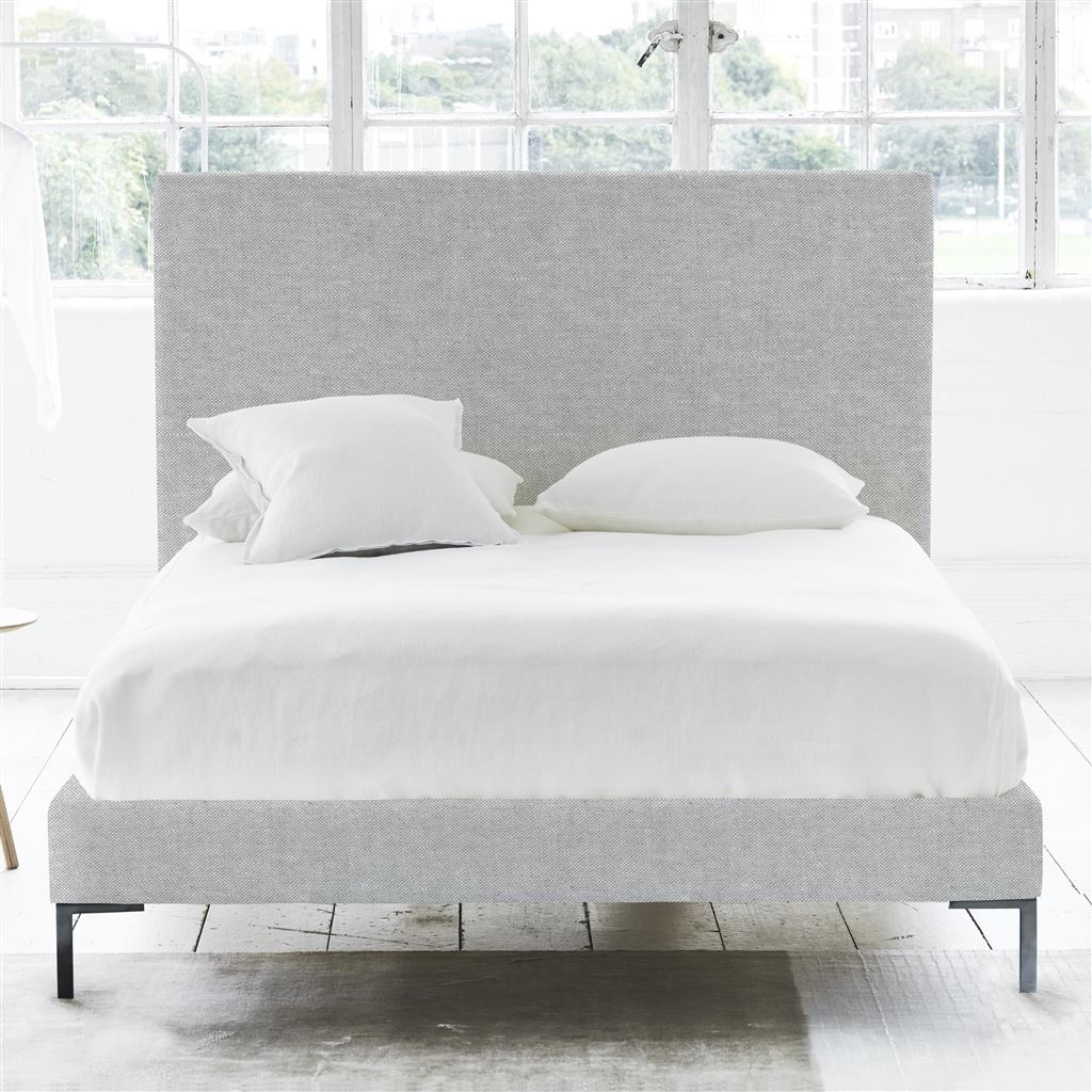 Square Bed - Superking - Metal Leg - Brera Lino Graphite