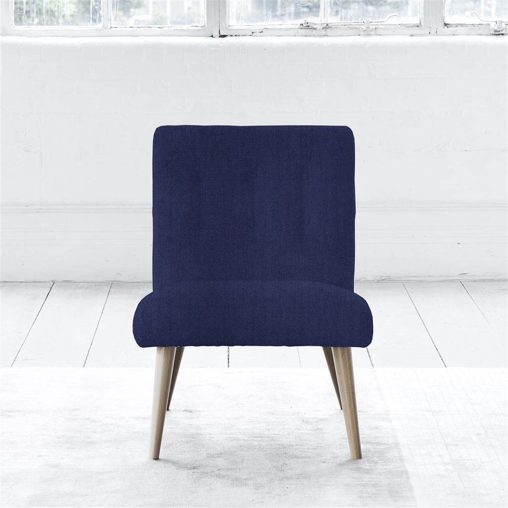 Eva Chair - Beech Leg - Brera Lino Ultra Marine