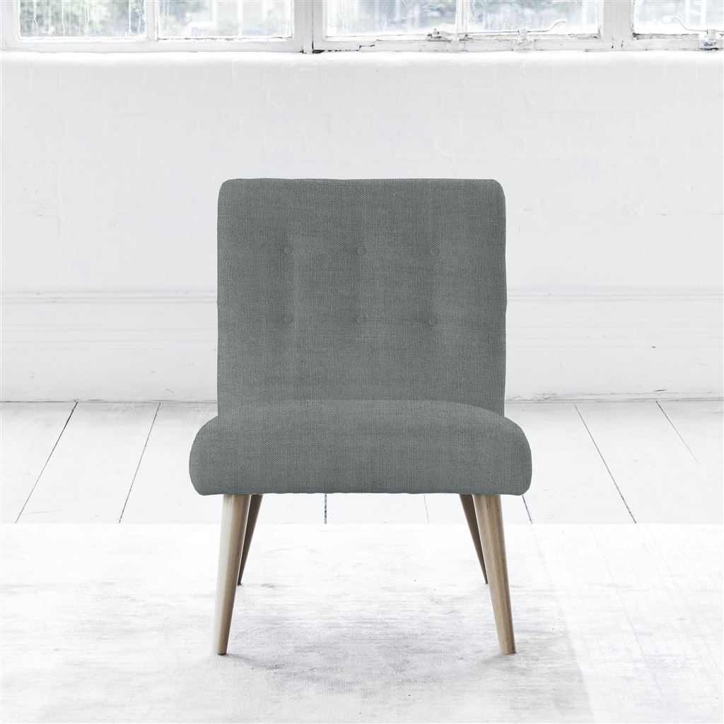 Eva Chair - Beech Leg - Brera Lino Zinc