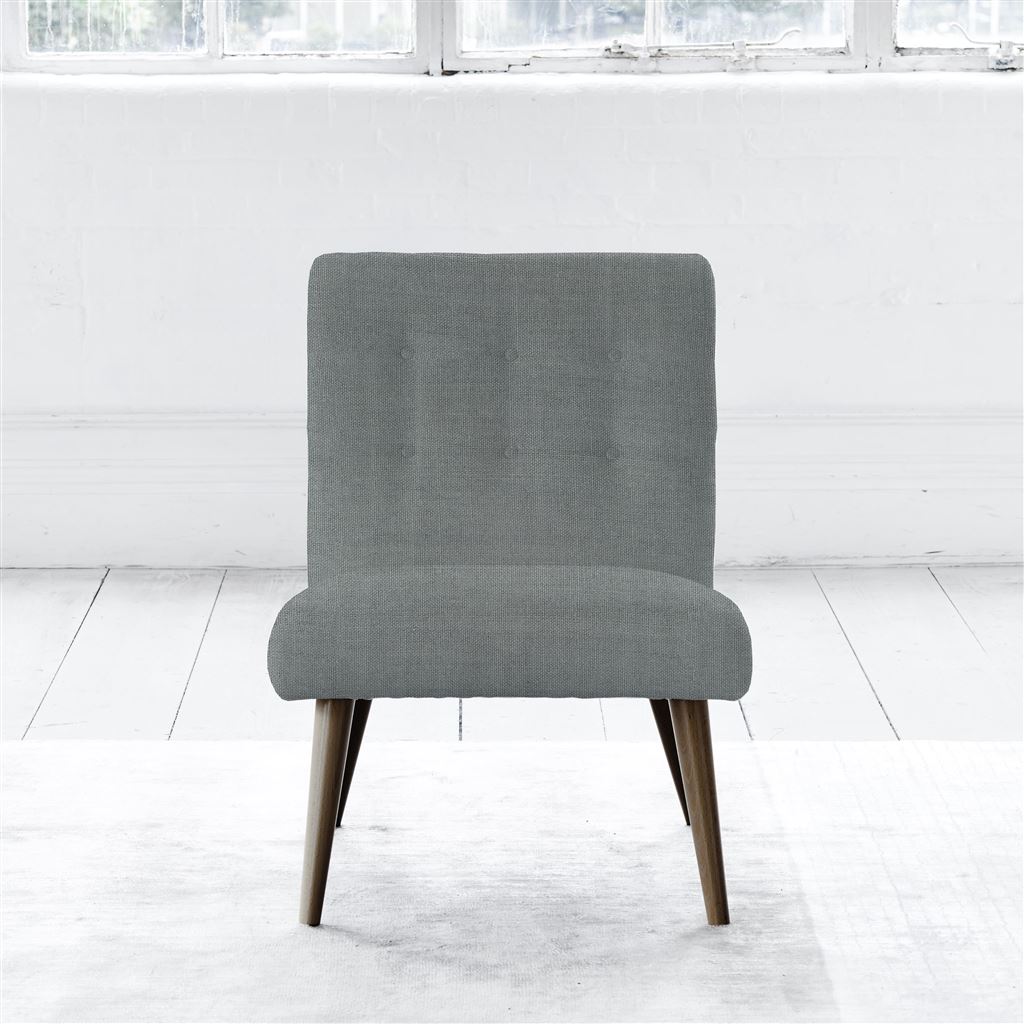 Eva Chair - Walnut Leg - Brera Lino Zinc