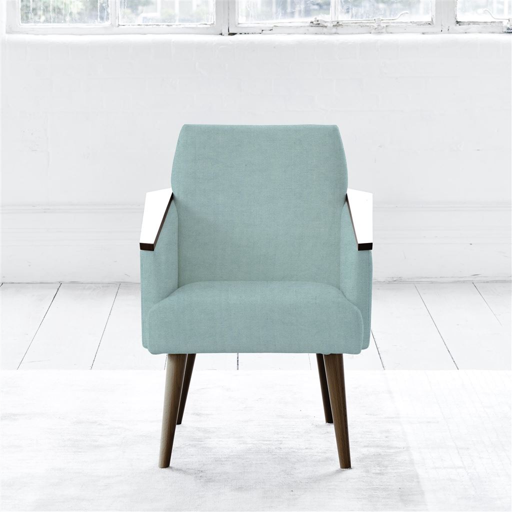 Ray - Chair - Walnut Leg - Brera Lino Celadon