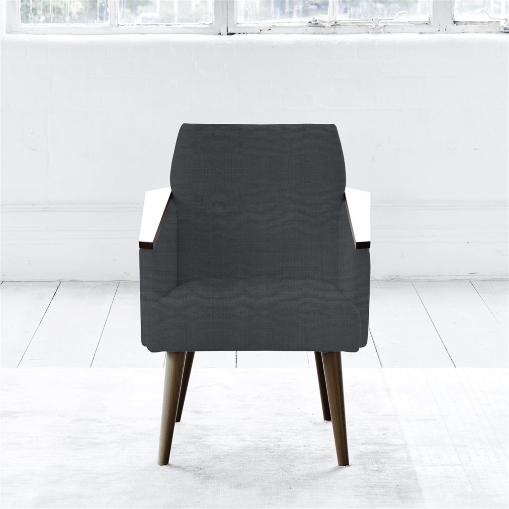 Ray - Chair - Walnut Leg - Brera Lino Dusk