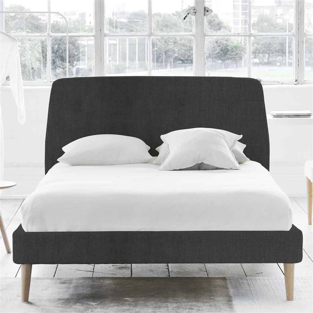 Cosmo Bed - Self Buttons - Superking - Beech Leg - Brera Lino Espresso