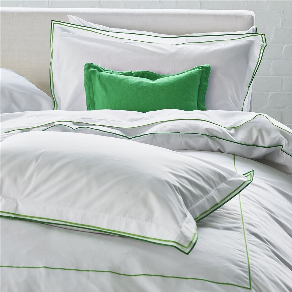 Astor Emerald Cotton Bed Linen